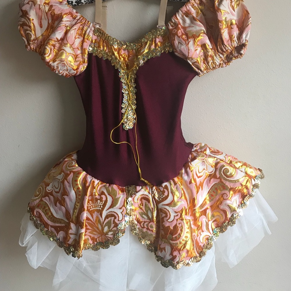 Red and gold tutu